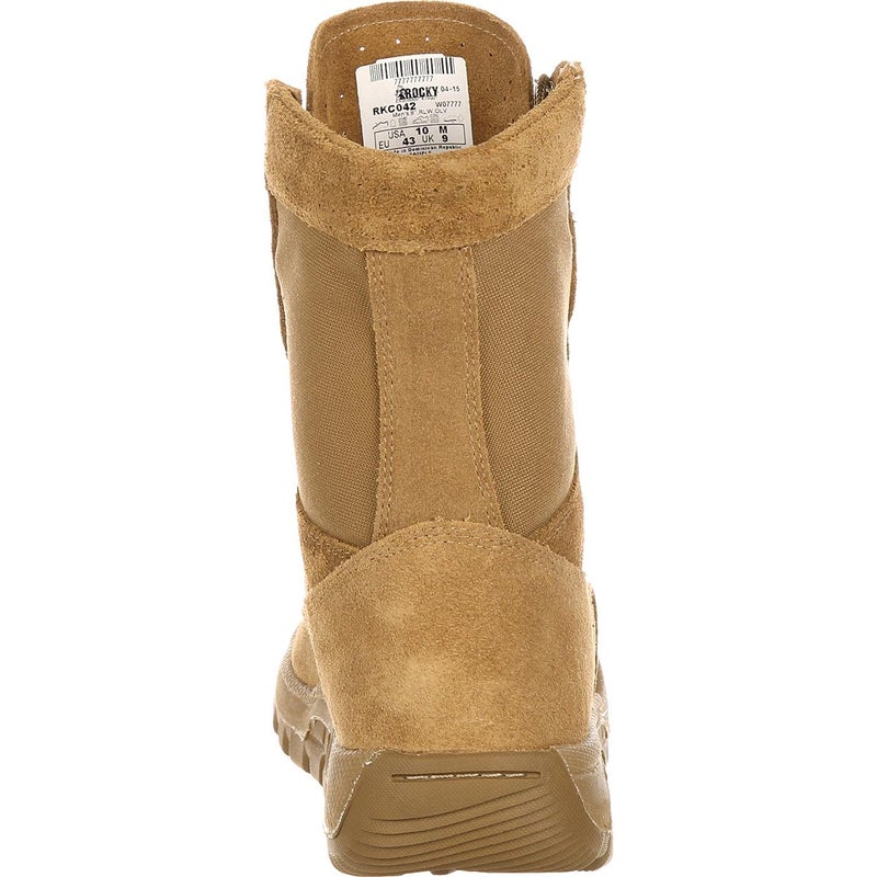 ROCKY Lightweight Commercial Military Boot, Coyote Brown, Size 10(M) - Image 4